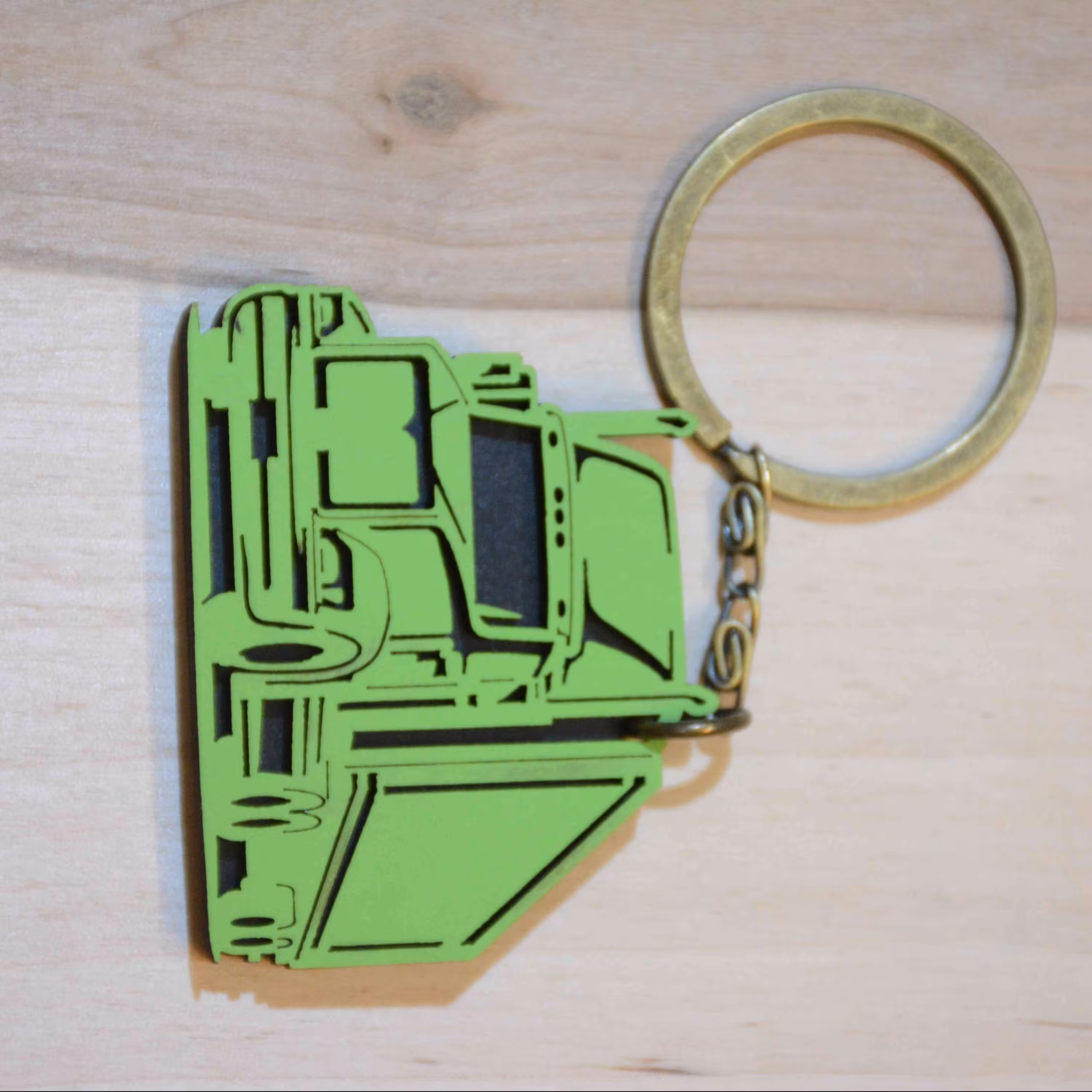 جاکلیدی چوبی دولایه طرح وسایل نقلیه کد 09