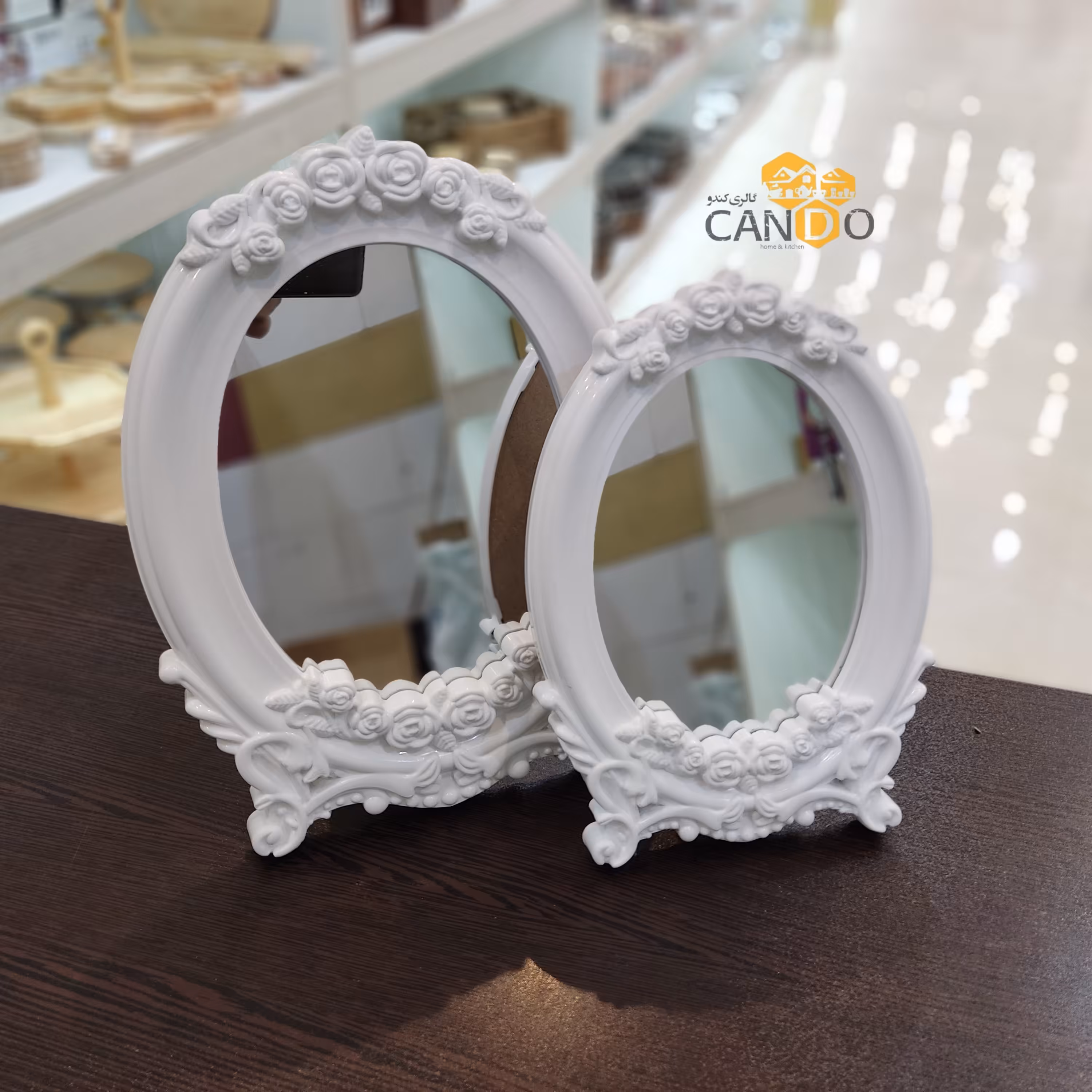 آینه گلدار بزرگ 