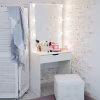 میز آرایش چراغ دار 