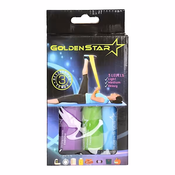 کش پيلاتس گلدن استار بسته 3 عددی