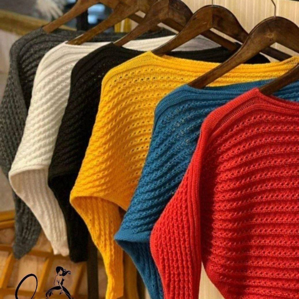 کراپ بافت تک رنگ فقط رنگ خردلی  خیلی زیبا و شیک