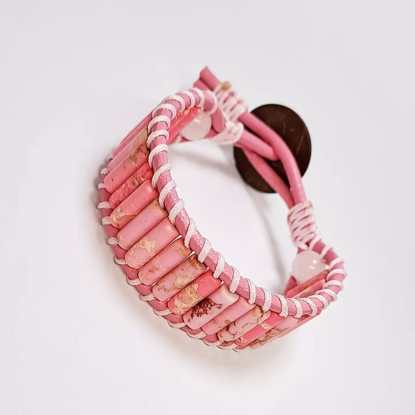 دستبند آفریقایی صورتی