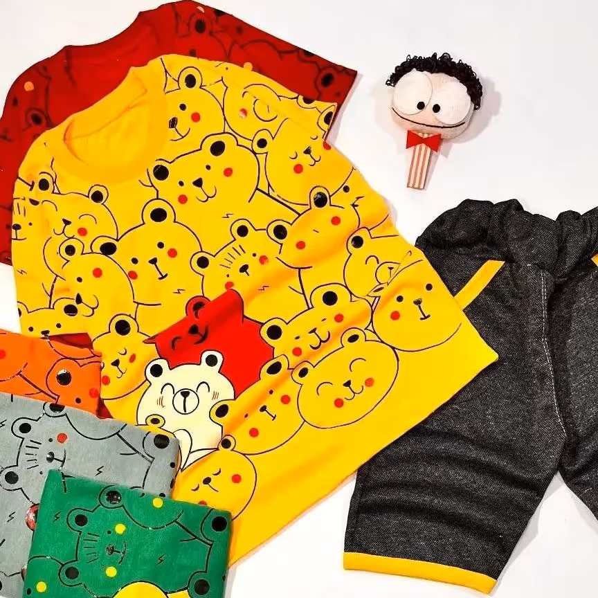 تیشرت و شلوارک پسرانه سایز 40 تا 50 شیک و جذاب