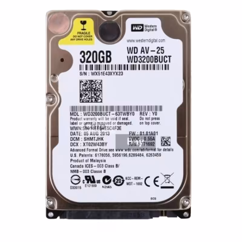 هارد لپ تاپ وسترن دیجیتال 320 گیگ W.D 320G NOTEBOOK