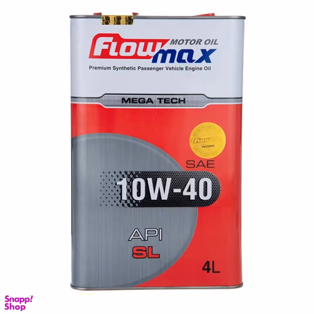 روغن موتور خودرو فلو مکس مدل 10W40-SL حجم 4 لیتر