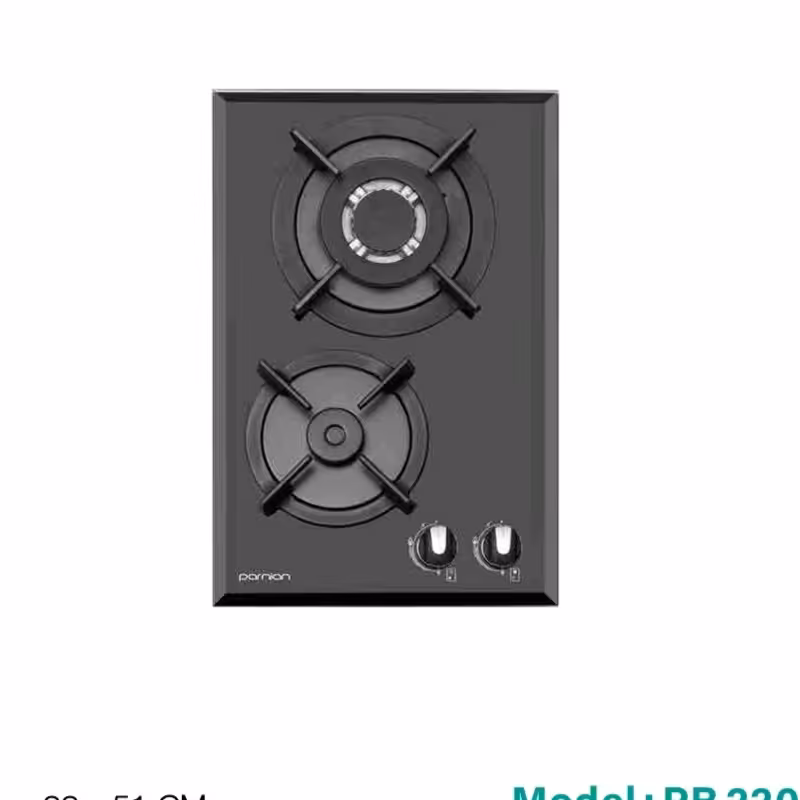 گاز صفحه ای  2203  دوشعله پرنیان استیل 