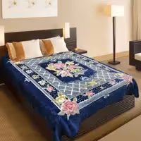 پتو گلبافت کد129 تکنفره سایز160در220سانتی متر (پس کرایه)