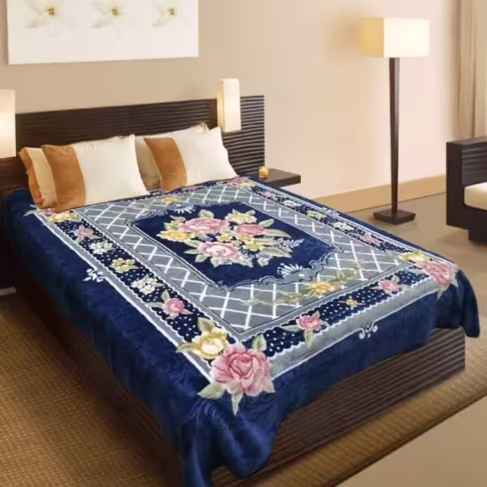 پتو گلبافت کد129 تکنفره سایز160در220سانتی متر (پس کرایه)