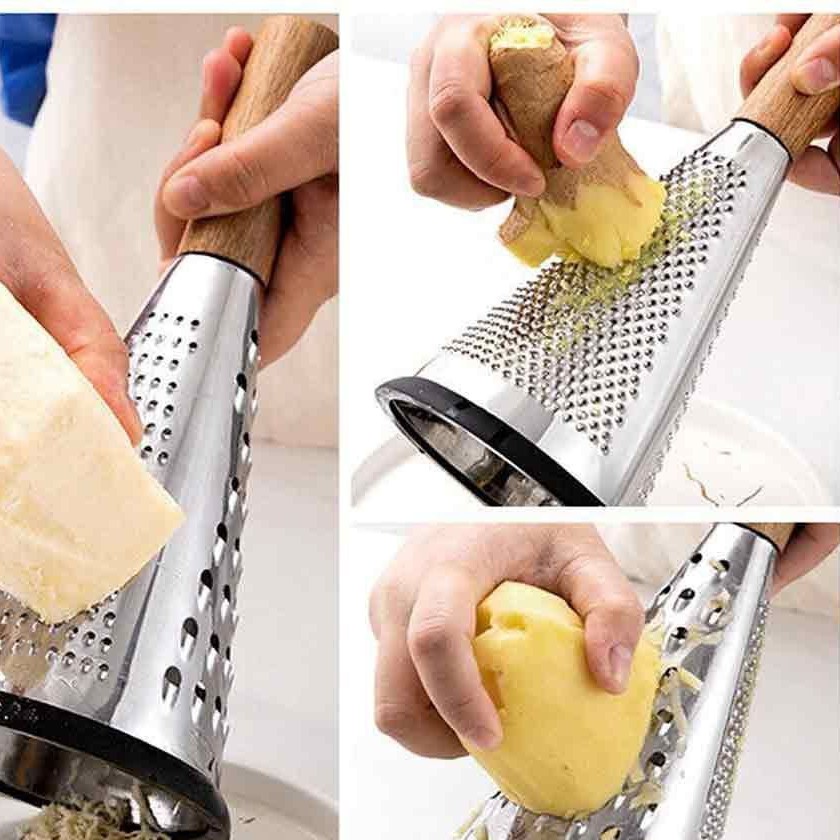 رنده مخروطی دسته بامبو استیل
بزرگ