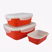 ظروف غذا فریزری سرامیکی مستطیل رنگی کوچک یونیک کد 2854 (خارجی دریجه 1)