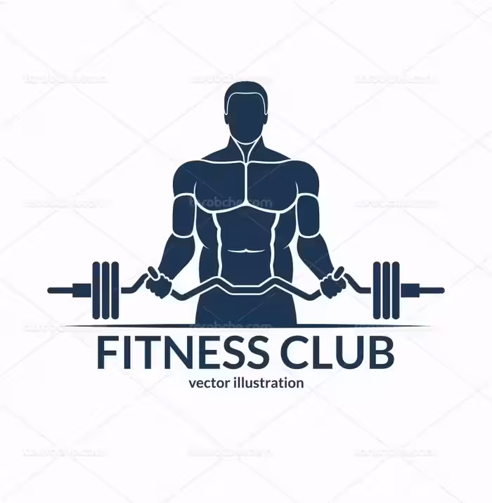 وکتور لوگوی وزنه بردار | گرافیک با طعم تربچه