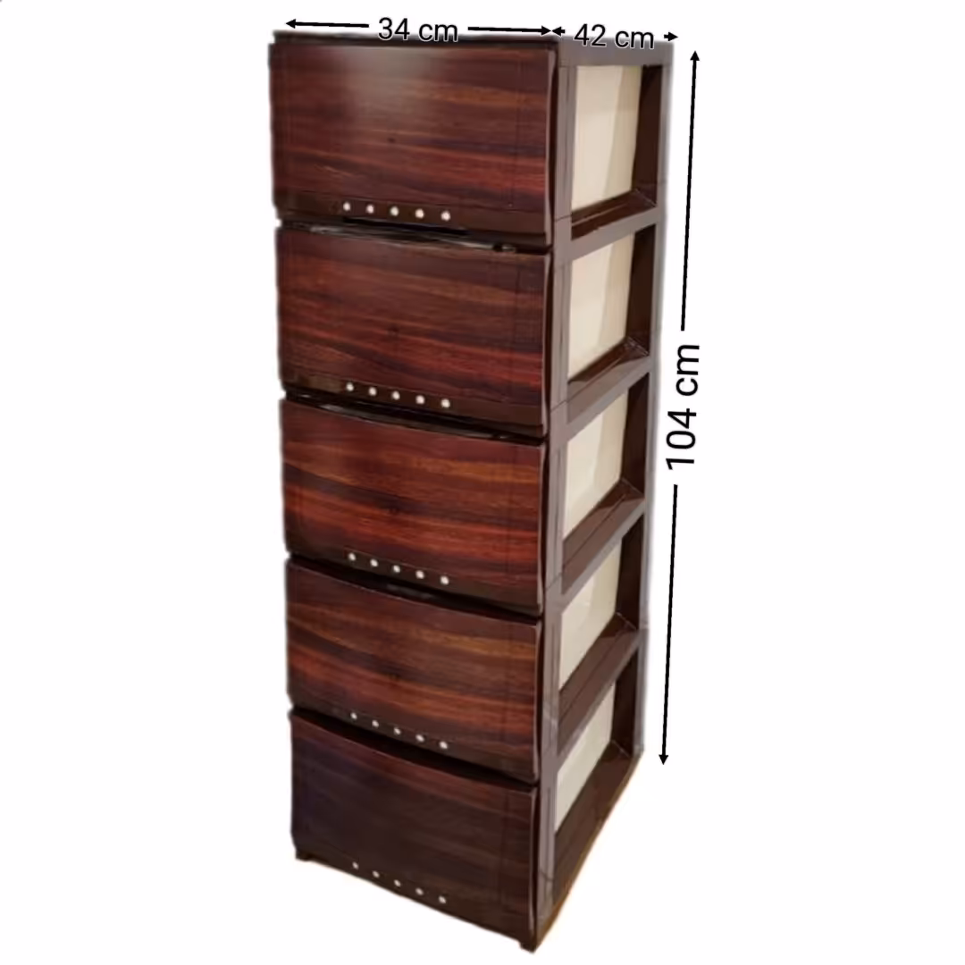 فایل کشویی طرح چوب 5 طبقه سایز بزرگ