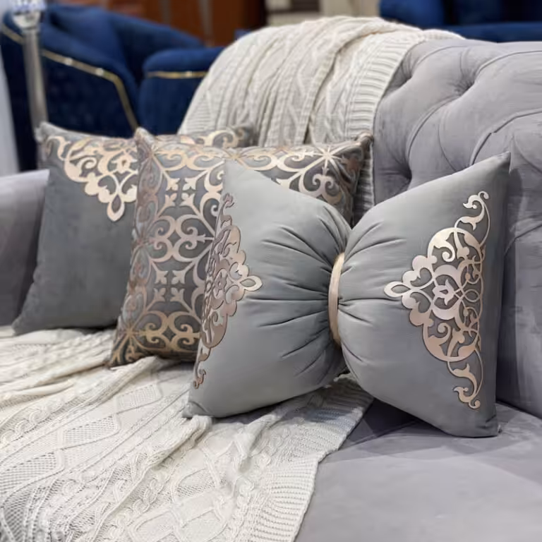 ست کوسن 3 عددی طرح اسلیمی و اطلس