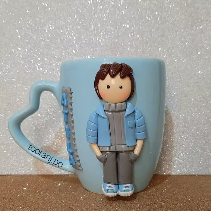 ماگ پسرلباس آبی