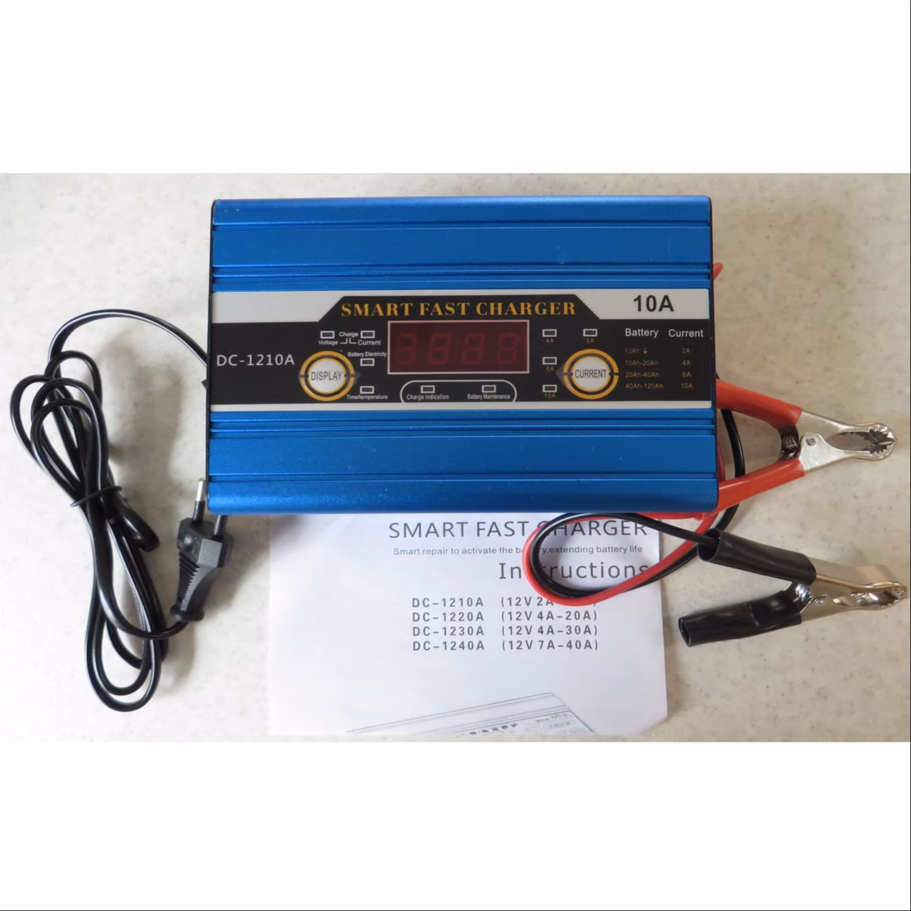شارژر باتری اتوماتیک هوشمند 12 ولت 10 آمپر
