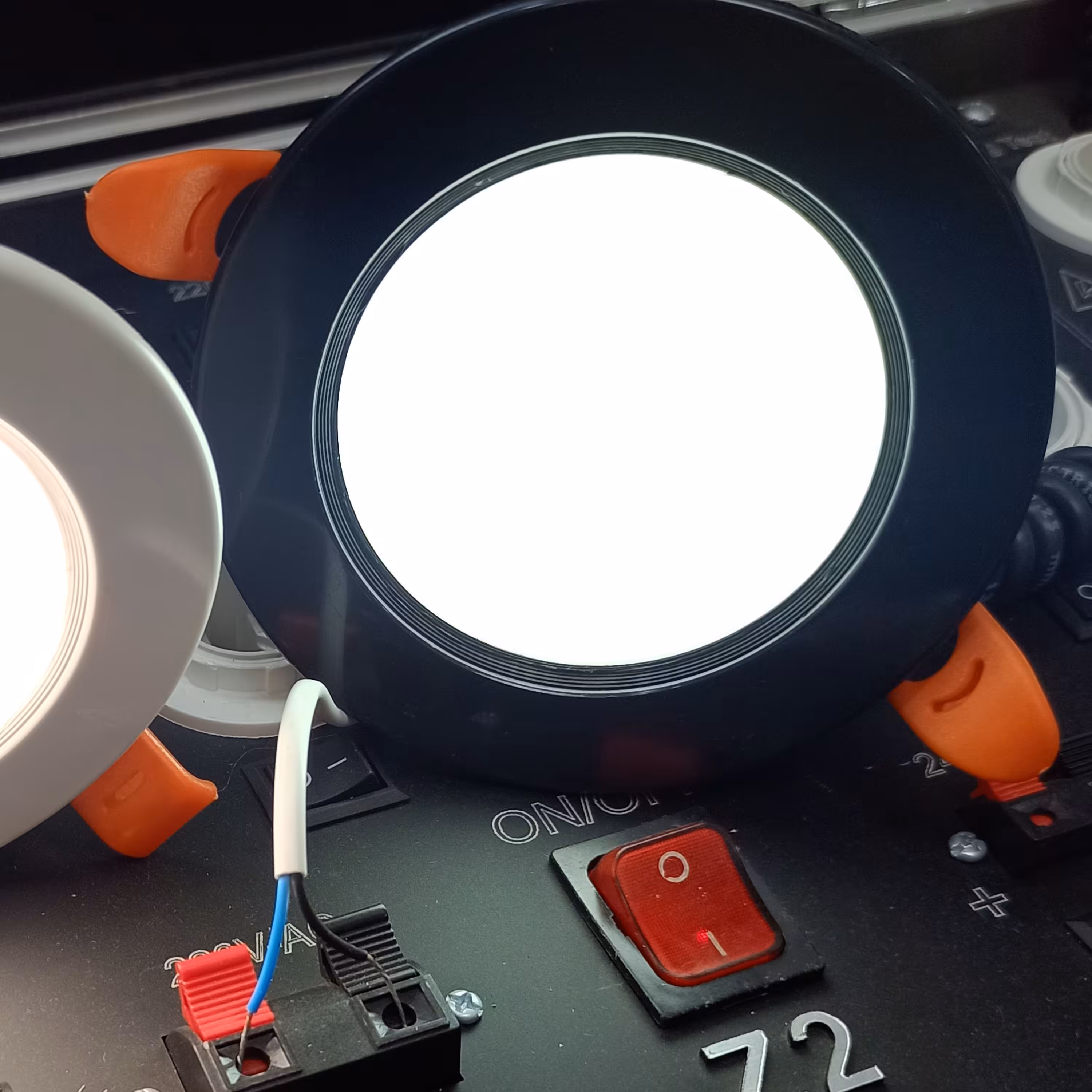 پنل 7وات بدنه مشکی مدل کلاسیک بک لایت