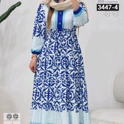 پیراهن مجلسی بیگ سایز کرپ حریر فرانسه3447