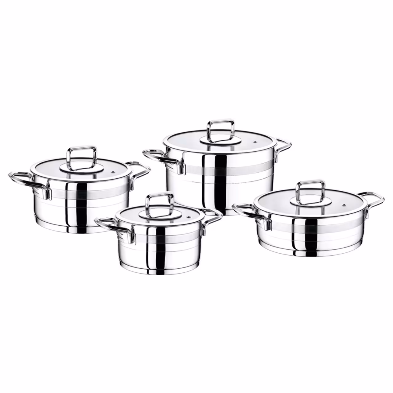 سرویس قابلمه استیل 8 پارچه اویم سارای مدل سفیر AV1364