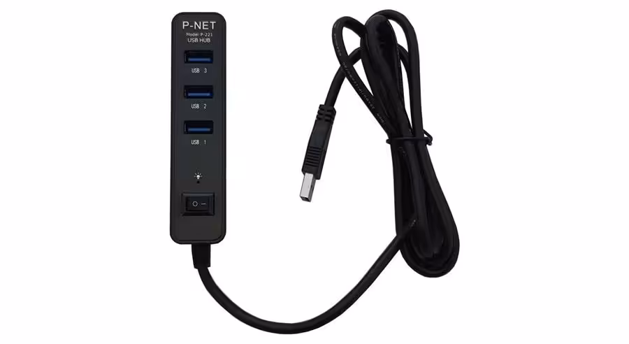 هاب USB 3.0 چهار پورت پی نت مدل پی 221