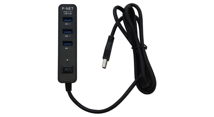 هاب USB 30 چهار پورت پی نت مدل پی 221