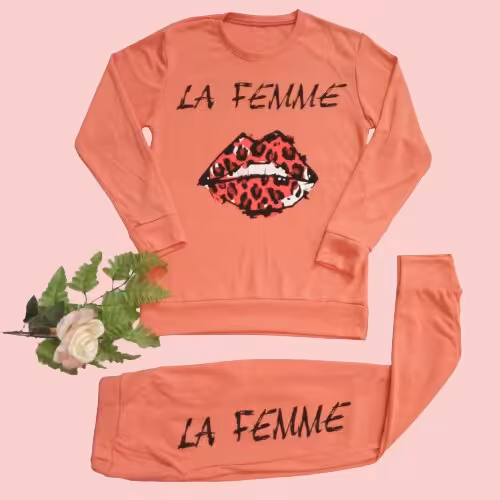 ست بلوز شلوار طرح لب