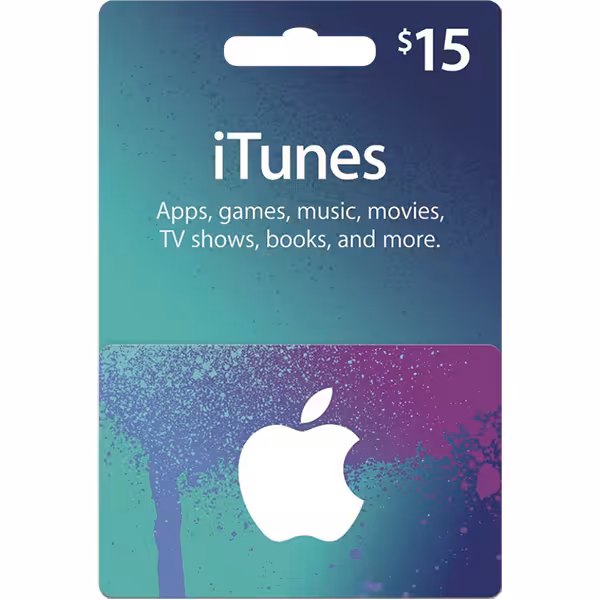 اپل گیفت کارت آیتونز 15 دلاری - Hiapple.ir