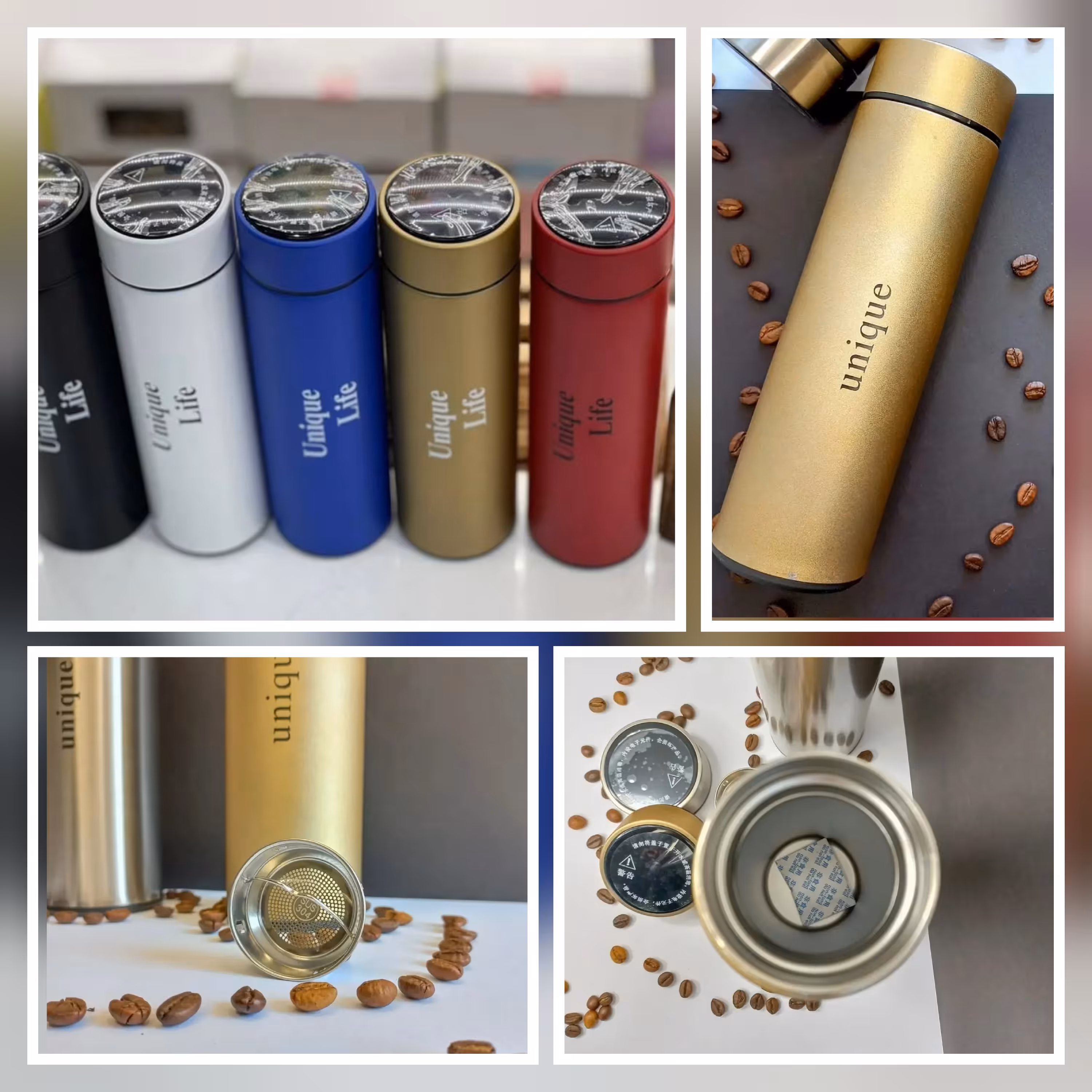 فلاسک هوشمند دماسنج دار Unique