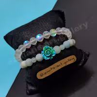 دستبند مون استون و گل