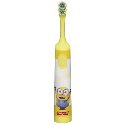 مسواک برقی بچگانه کولگیت Colgate minions | شخصیت کارتونی مینیون، باتری‌خور، رنگ زرد