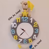 ساعت دیواری آرامگرد اتاق نوزاد