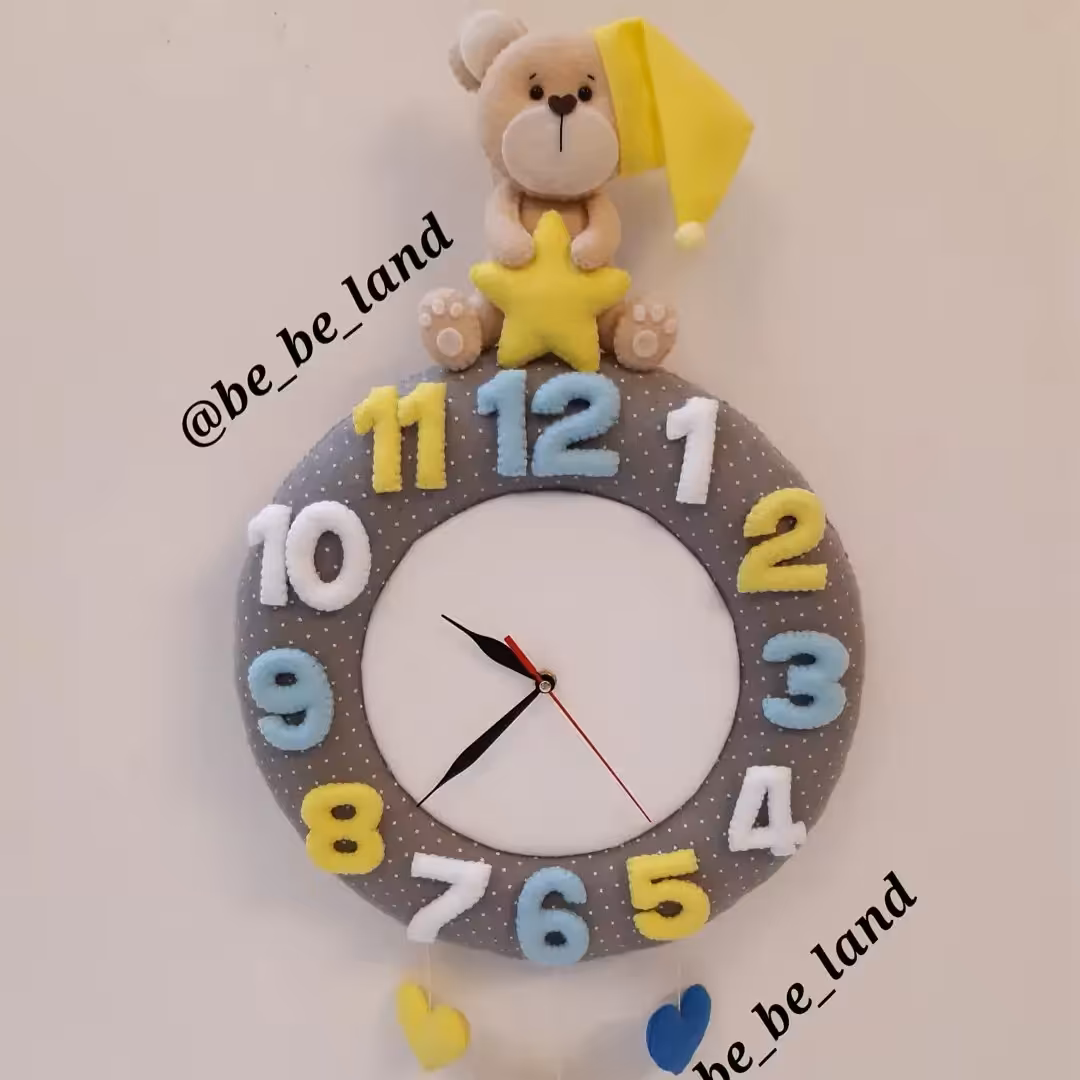 ساعت دیواری آرامگرد اتاق نوزاد