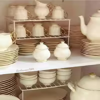 راف دو طبقه روکش دار جنس بسیار ضخیم آشپزخانه  بهسازان