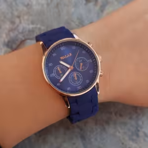 ساعت والار سورمه ای بند پیو(مردانه)