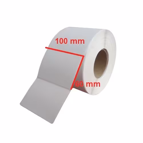 لیبل کاغذی سایز 60*100 میلی متر