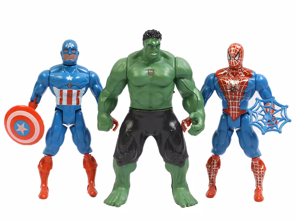 ست فیگور چراغدار و مفصلی قهرمانان اونجرز Avengers
