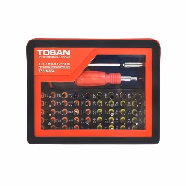 ست 54 عددی پیچ گوشتی الکترونیک توسن مدل T8316-S54