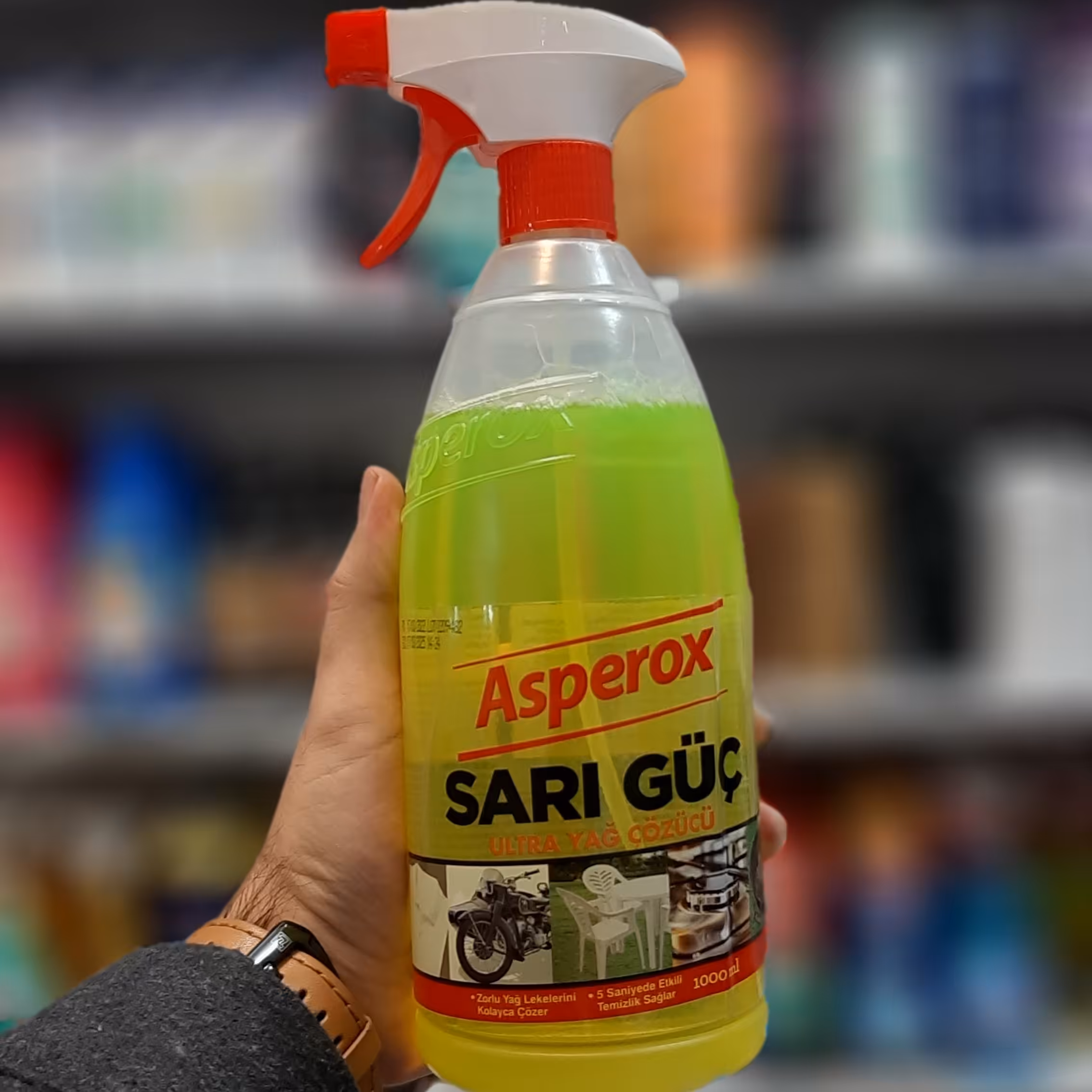 اسپری تمیز کننده و چربی زدایی اسپروکس asperox sari guc پاک کننده روغن از سطوح فلزی شیشه ای پلاستیکی و... جرم گیر