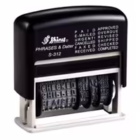 خرید دستگاه مهر شاینی مدل S-312 تاریخ و 12 مطلب