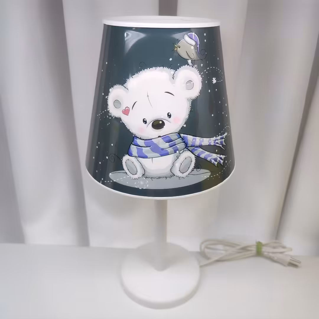 آباژور کودک طرح خرس و شالگردن 