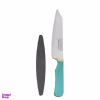 چاقو آشپزخانه ثمین دست زنجان مدل سرآشپز به همراه سنگ چاقو تیزکن