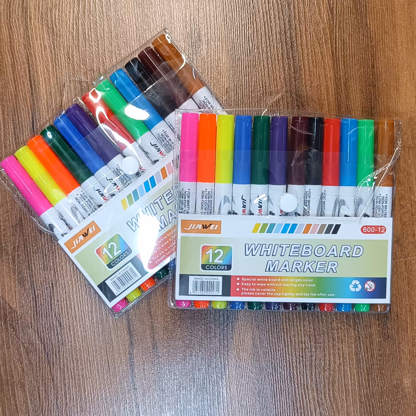 ماژیک وایت برد باریک 12 رنگ مناسب برای روی تخته وایت برد