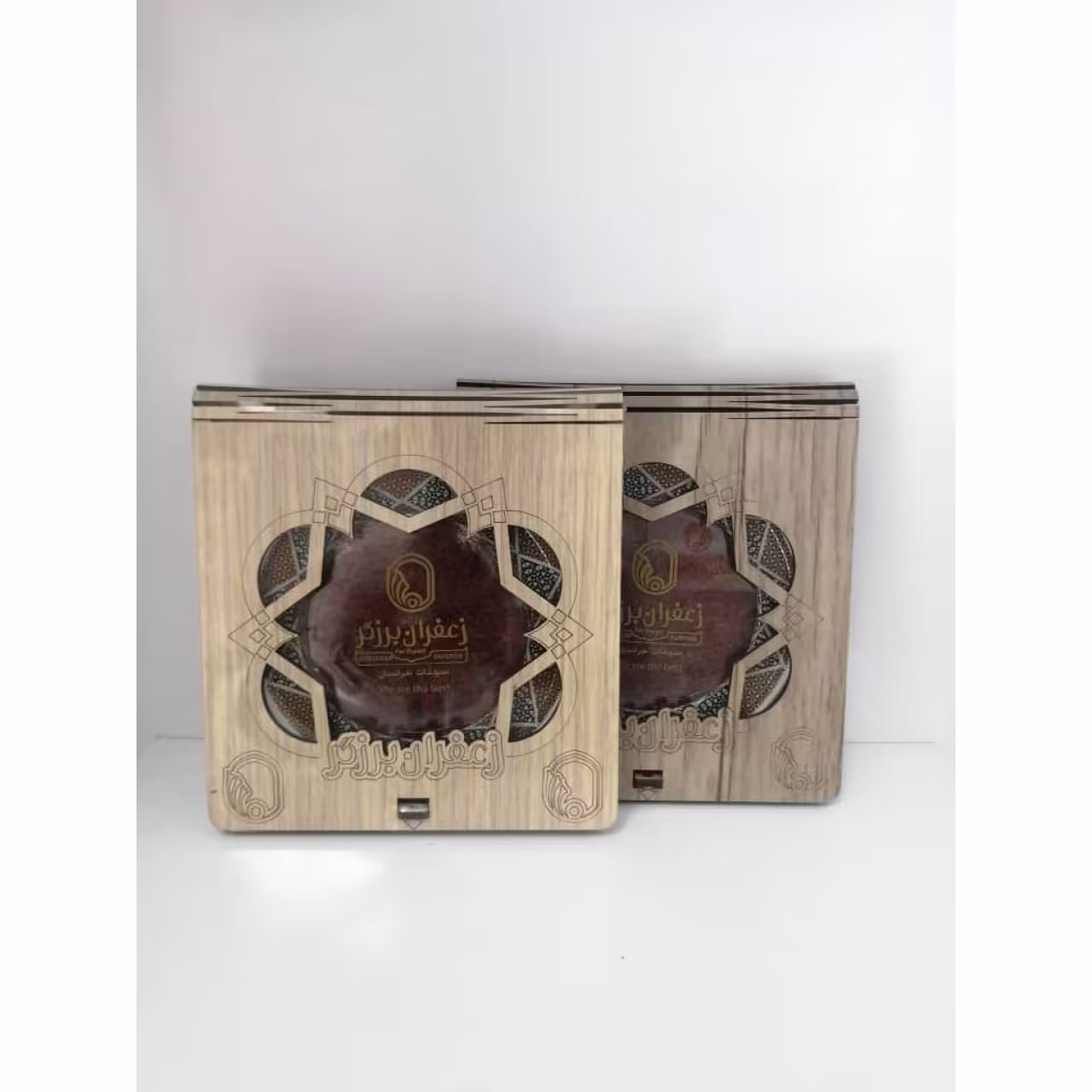 زعفران نگین ممتاز خاتم چوبی 1 مثقال آقای عطار