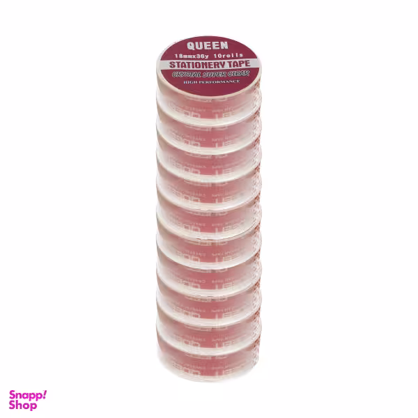 چسب نواری کوین کد 003 عرض 1.8 سانتی متر بسته 10 عددی