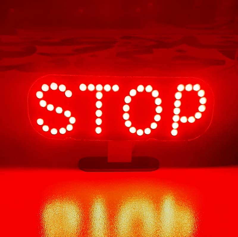 چراغ ماشین چراغ ترمز استپ سوم اسپرت ماشین طرح stop