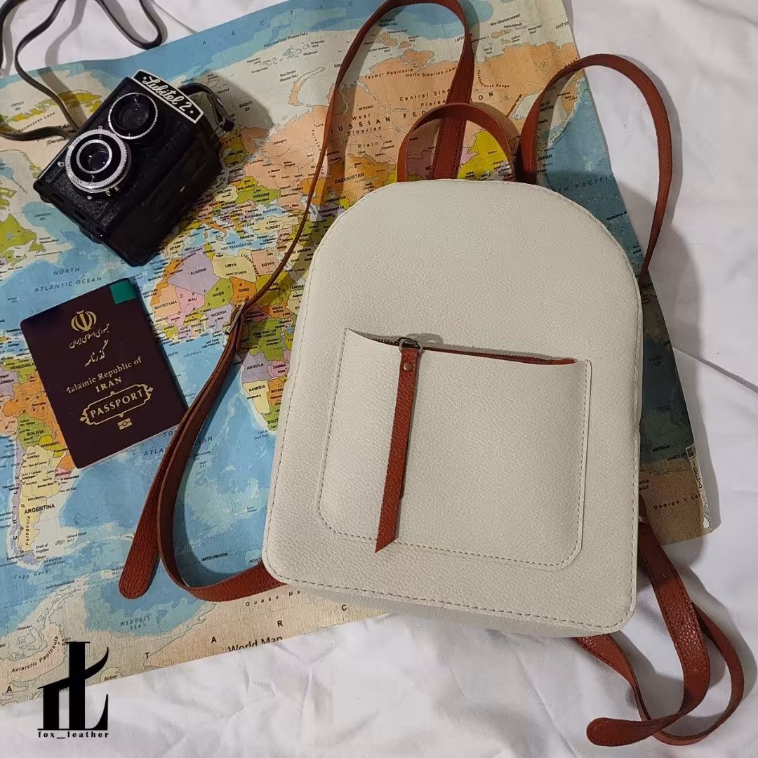 کوله پشتی چرمی مینیمال(چرم صنعتی درجه یک)
