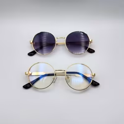 عینک گرد فلزی