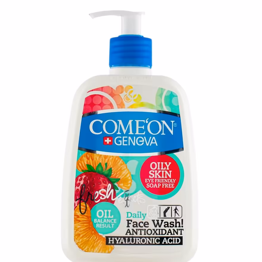 فیس واش کامان مناسب پوست چرب OILY SKIN (ژل شستشوی صورت) 500 میل