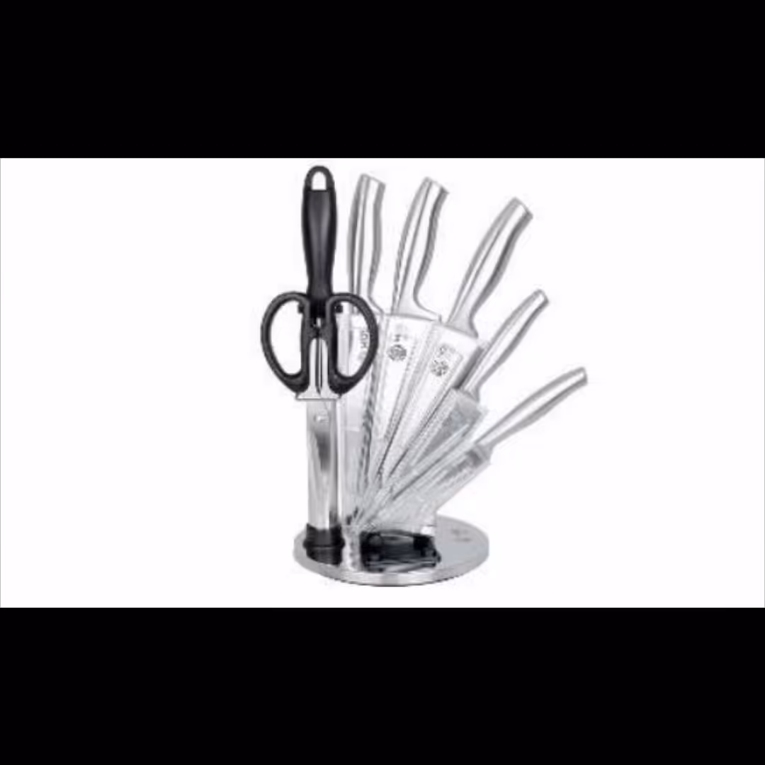 سرویس کارد آشپزخانه 9پارچه استیل کد 5015S