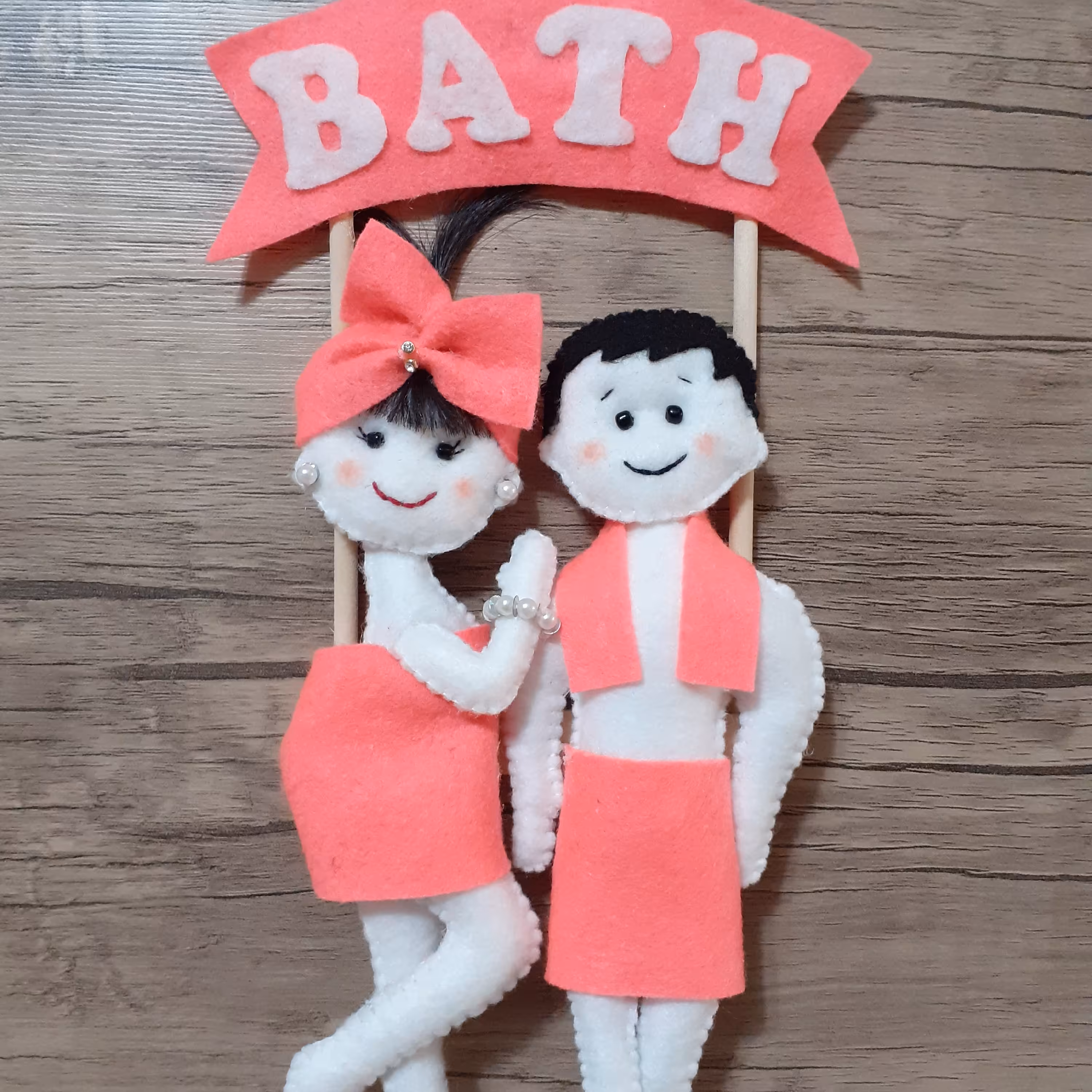 نشانگر حمام طرح عروس و داماد 2