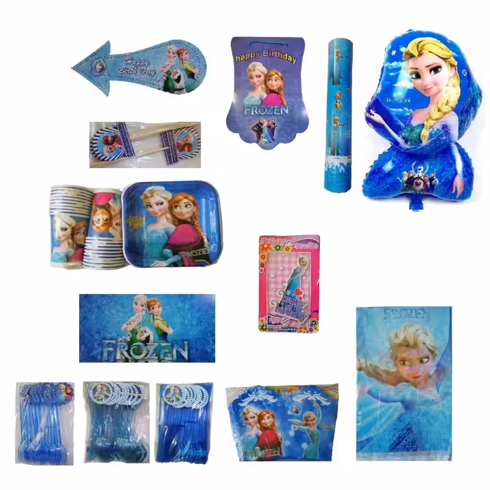 مجموعه 135 عددی تم تولد طرح السا و انا فروزن